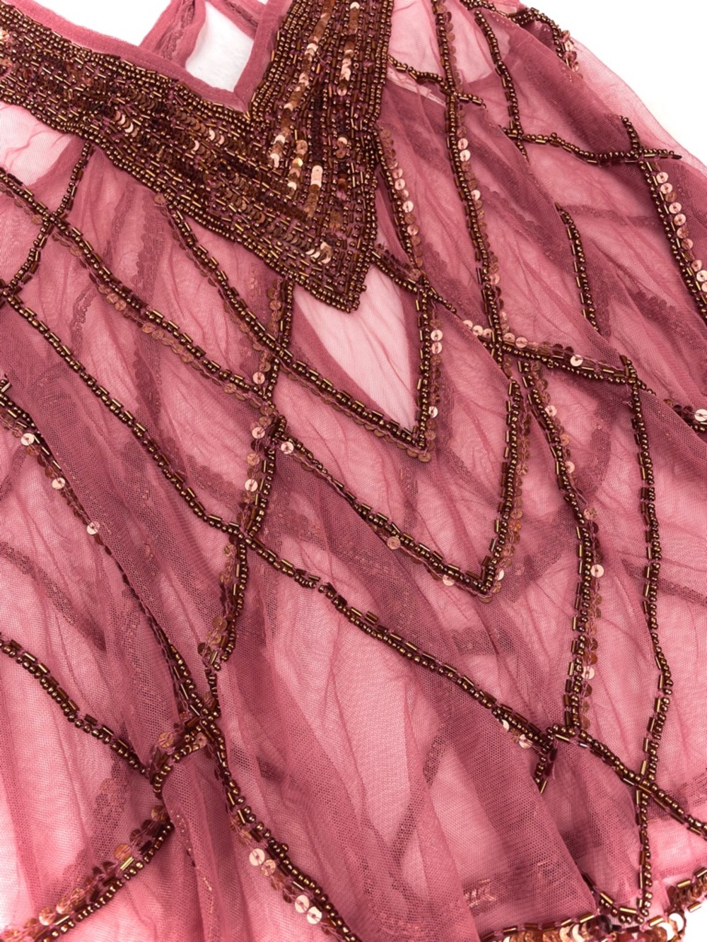 Kimchi Blue Dusty Rose Beaded Sheer Tank - Picture 3 of 8
